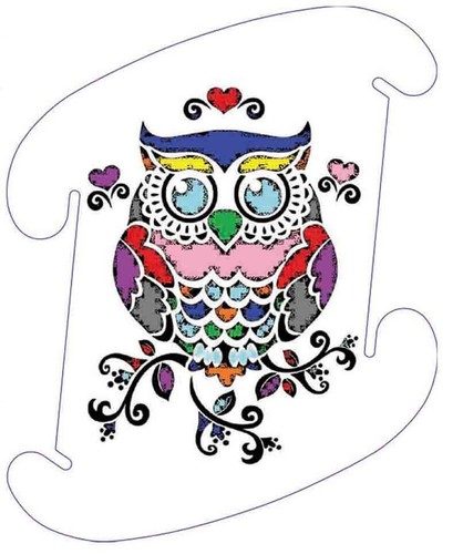 Colorful owl 33cm or - owl, 30