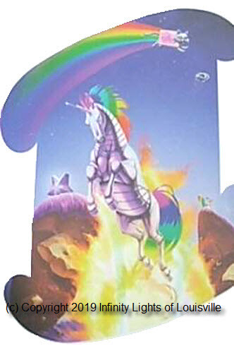 Rainbow unicorn med 33cm - unicorn, 13"/33cm