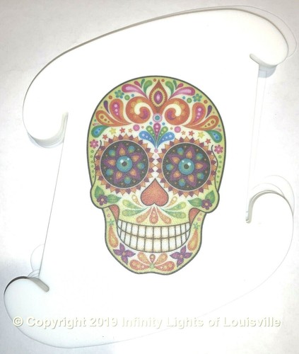 Colorful skull med 33cm - skull, 13"/33cm