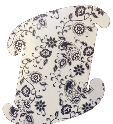Paisley blue med 33cm - blue,